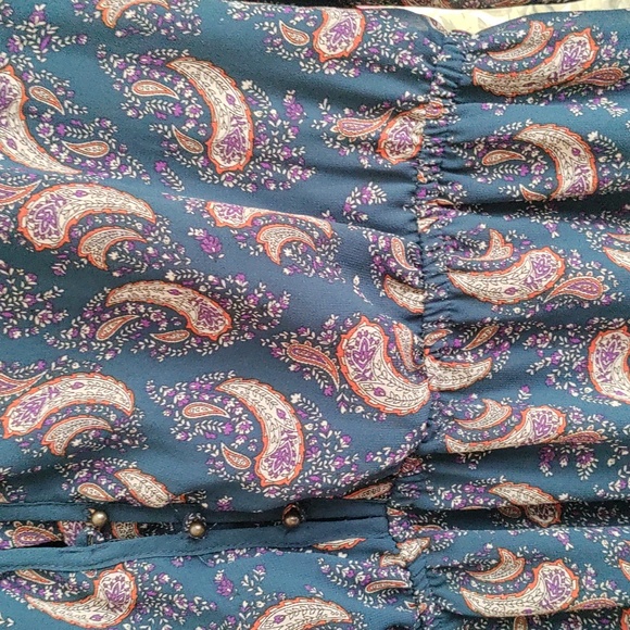 DR2 Blue Paisley Midi Dress - Picture 4 of 10